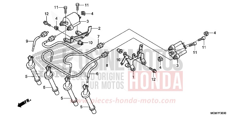 ZUENDSPULE von Hornet ABS MAT CYNOS GRAY METALLIC (NH312) von 2013